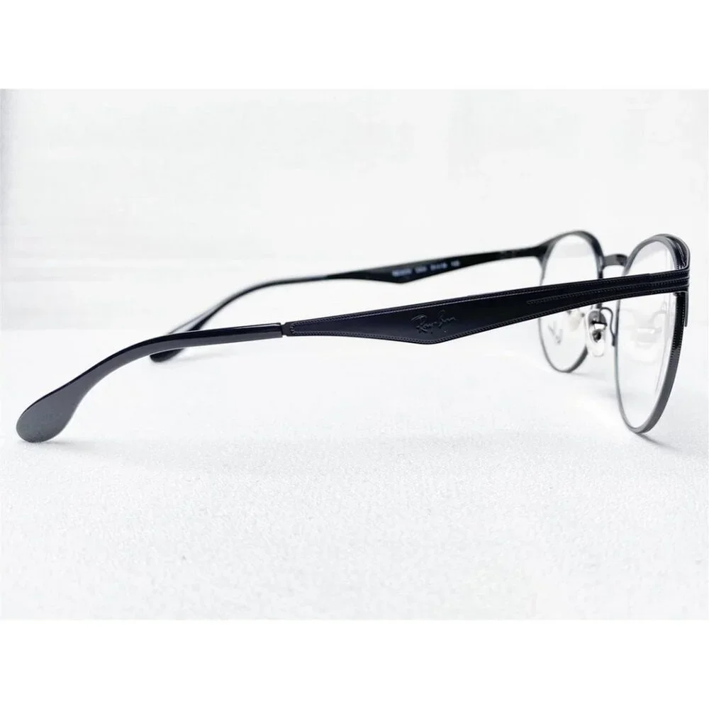 RAYBAN Unisex Eyeglasses RX6406-2904 Round Black 51-18-145